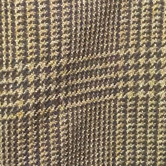 The Suit Club Blazer Jacket Mens SIze 46 Regular Hounds Tooth Brown Tan Wool - Picture 7 of 11